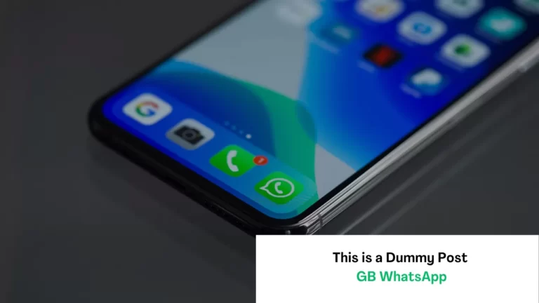 This is a Dummy Post.